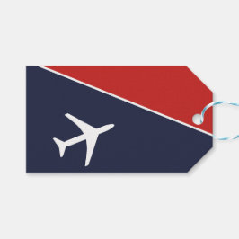 Piloten für Funky White Flugzeug Geschenkanhänger