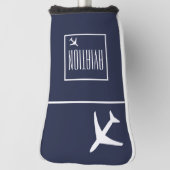 Piloten für Funky White Flugzeug Golf Headcover (Rotieren 90)