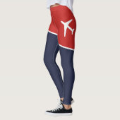 Piloten für Funky White Flugzeug Leggings (Links)