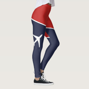 Piloten für Funky White Flugzeug Leggings