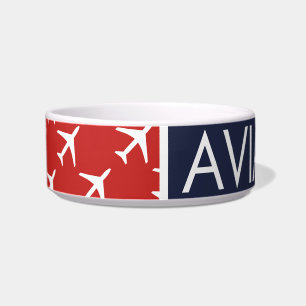 Piloten für Funky White Flugzeug Napf