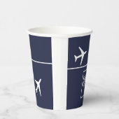 Piloten für Funky White Flugzeug Pappbecher (Rechts)