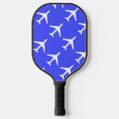Piloten für Funky White Flugzeug Pickleball Schläger (Vorderseite)