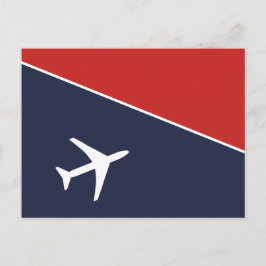 Piloten für Funky White Flugzeug Postkarte