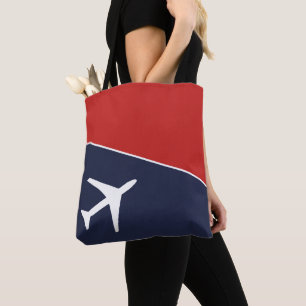 Piloten für Funky White Flugzeug Tasche