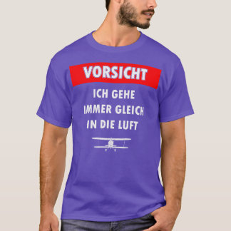 Piloten für Sportflugzeuge mit Segelflug-Flugzeug T-Shirt