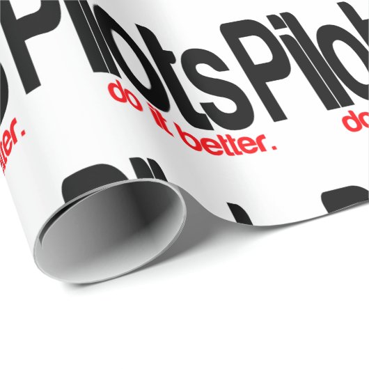 Piloten machen es besser geschenkpapier (Rolleneckpunkt)