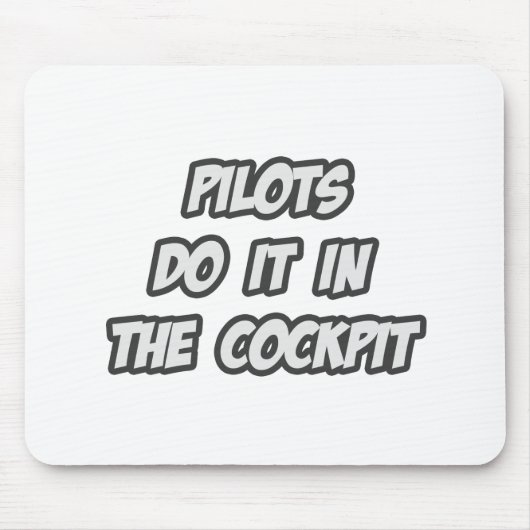 Piloten machen es im Cockpit Mousepad (Vorne)