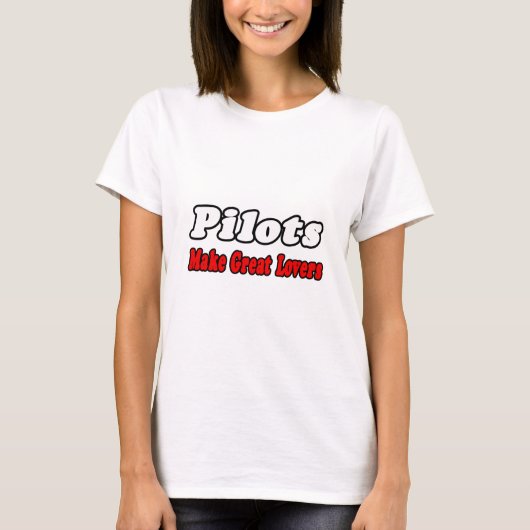 Piloten machen große Liebe T-Shirt (Vorderseite)