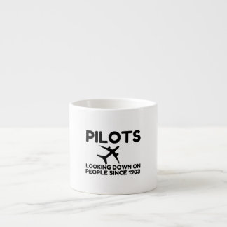 Piloten schauen nach unten espressotasse