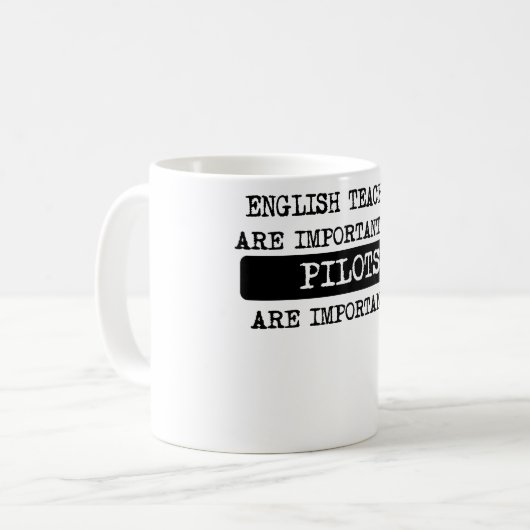Piloten sind Importanter Kaffeetasse (Vorderseite Links)