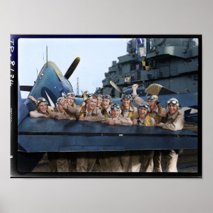 Piloten von USS Lexington CV16 Poster