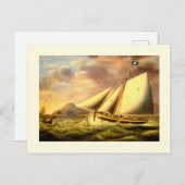 Pilotenboot 9 Vintage Kunst Postkarte (Vorne/Hinten)