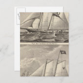 Pilotenboote EG Knight und Whilldin Postkarte (Vorne/Hinten)