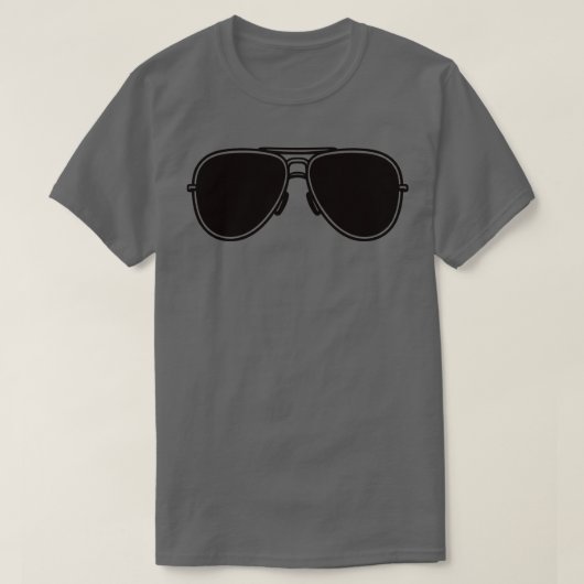 Pilotenbrille T-Shirt (Design vorne)