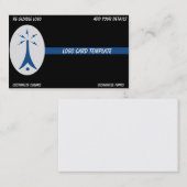 Pilotendroge für einfache blaue Flugkarte Visitenkarte (Vorne/Hinten)