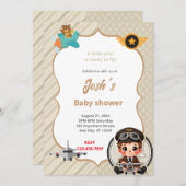 Pilotendusche Einladung (Vorne/Hinten)