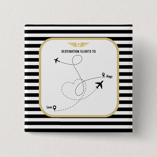 Pilotenflugverkehr Button (Vorderseite)