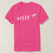 Pilotenflugzeug-Evolution  T-Shirt (Design vorne)