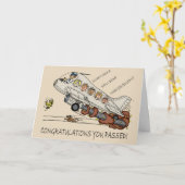 Pilotenflugzeugkarte Cartoon Karte (Gelbe Blume)