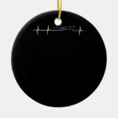 Pilotenherz Keramik Ornament (Vorne)