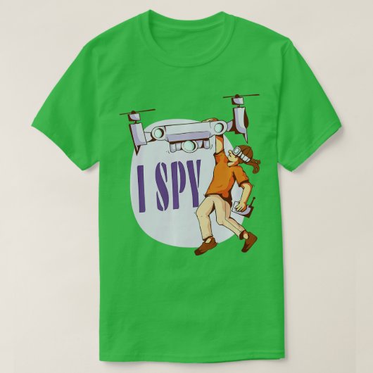 Pilotenkamera "Spy Drone" Kindertrockenbläser T-Shirt (Design vorne)