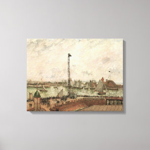 Pilotensteg, Le Havre, Neblig von Camille Pissarro Leinwanddruck