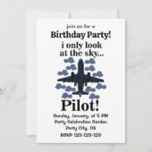 Pilotflugzeug, das ich nur auf Sky Pilot schaue Einladung (Vorderseite)