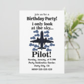 Pilotflugzeug, das ich nur auf Sky Pilot schaue Einladung (Stehend Vorderseite)