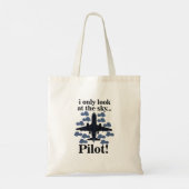Pilotflugzeug, das ich nur auf Sky Pilot schaue Tragetasche (Rückseite)