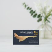 Pilotflugzeug für Coole Jet-Flugzeuge Visitenkarte (Stehend Vorderseite)