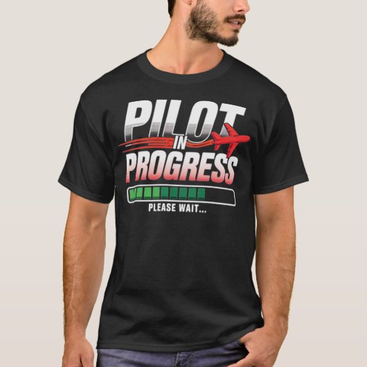 PILOTFORTSCHRITTE T-Shirt (Vorderseite)