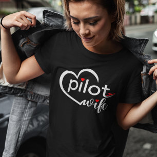 Pilotfrau-Typografie & Flugzeug einfach, minimalis Tri-Blend Shirt