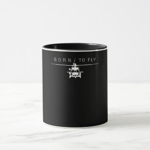 Pilotgeschenk für den Piloten eines Militärflugh Tasse