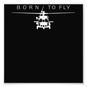 Pilotgeschenk für den Piloten eines Militärhubschr Fotodruck