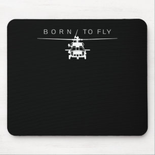 Pilotgeschenk für den Piloten eines Militärhubschr Mousepad