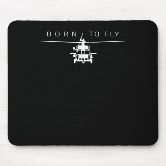 Pilotgeschenk für den Piloten eines Militärhubschr Mousepad (Vorne)