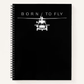 Pilotgeschenk für den Piloten eines Militärhubschr Notizblock (Vorderseite)