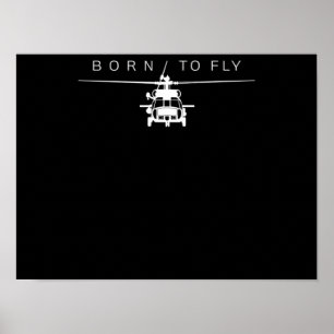 Pilotgeschenk für den Piloten eines Militärhubschr Poster