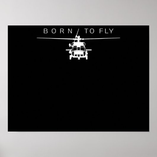 Pilotgeschenk für den Piloten eines Militärhubschr Poster (Vorne)