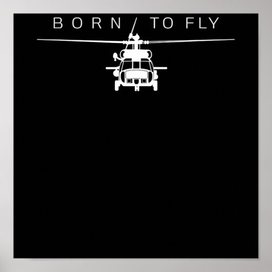 Pilotgeschenk für den Piloten eines Militärhubschr Poster (Vorne)