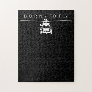 Pilotgeschenk für den Piloten eines Militärhubschr Puzzle
