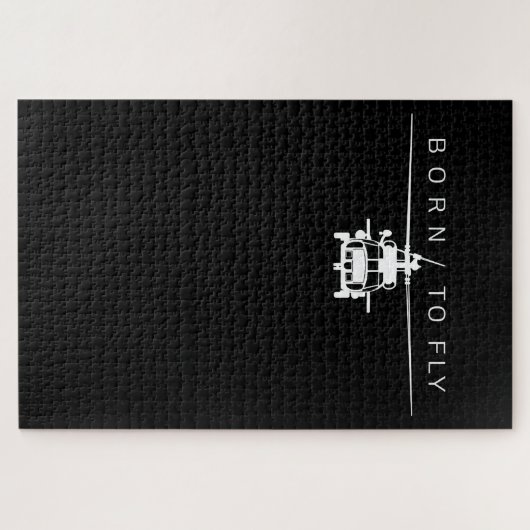 Pilotgeschenk für den Piloten eines Militärhubschr Puzzle (Horizontal)