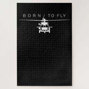 Pilotgeschenk für den Piloten eines Militärhubschr Puzzle