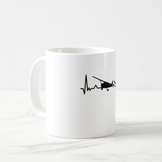 Pilotgeschenke für Kleinflugzeuge Kaffeetasse (Vorderseite Links)