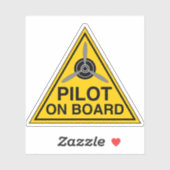 Pilotin an Bord Aufkleber (Blatt)