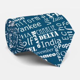 Pilotin Cadet für die Pilotin "Blaue Phonetik Alph Krawatte