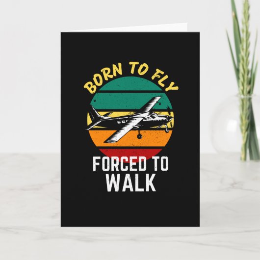 Pilotin Flugzeug Funny Sprichwort Flying Piloting Karte (Vorderseite)