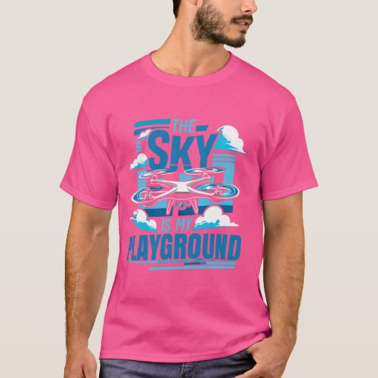Pilotin für Drohne T-Shirt (Vorderseite)
