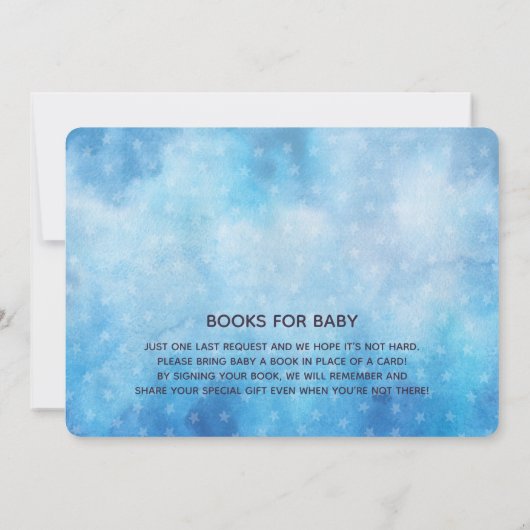 Pilotin für Wasserfarbe Teddy Bear Einladung (Rückseite)